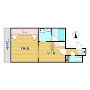 1DK 間取り図