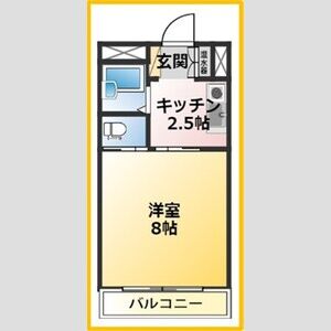 1K 間取り図