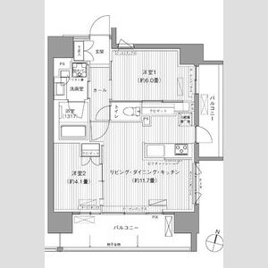 2LDK 間取り図