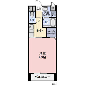 1K 間取り図
