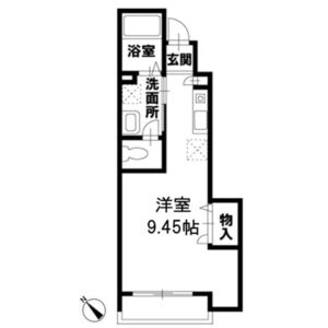 ワンルーム 間取り図