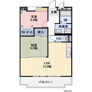 2LDK 間取り図