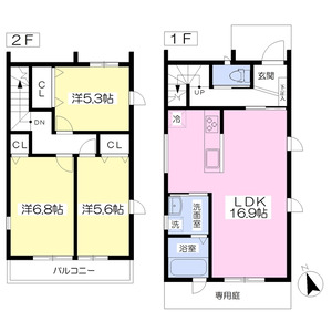 3LDK 間取り図