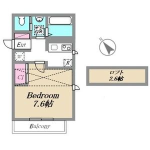 1K 間取り図