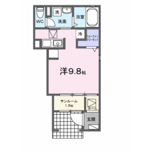 ワンルーム 間取り図