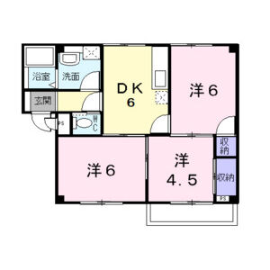 3DK 間取り図