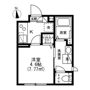 1K 間取り図