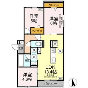 3LDK 間取り図