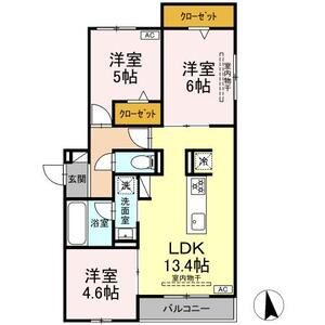 3LDK 間取り図