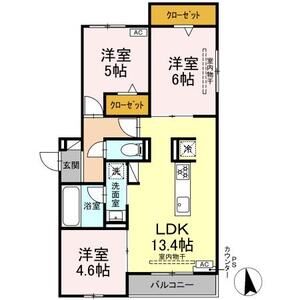 3LDK 間取り図