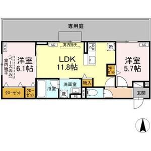 2LDK 間取り図