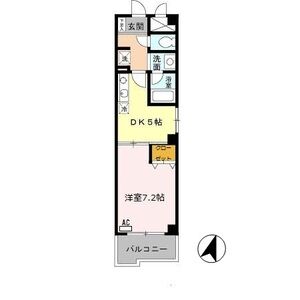 1DK 間取り図
