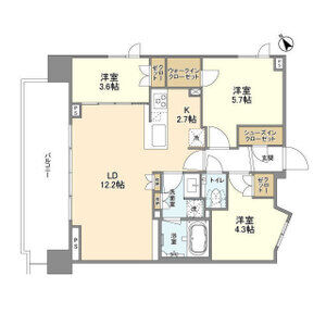 3LDK 間取り図