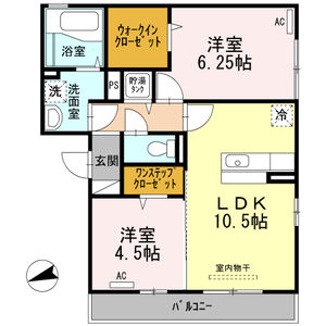 2LDK 間取り図