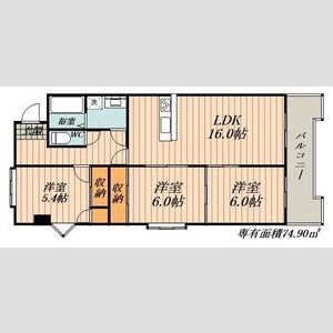 3LDK 間取り図