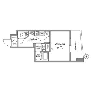 1K 間取り図