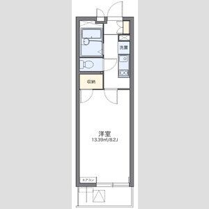 1K 間取り図