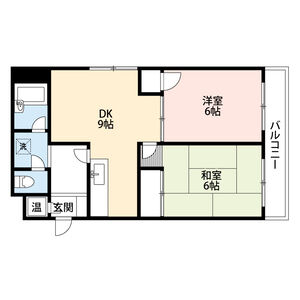 2DK 間取り図
