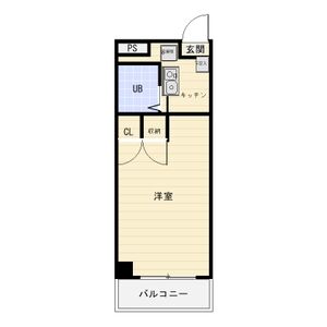 1R 間取り図