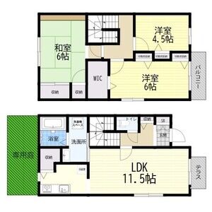 3LDK 間取り図