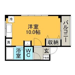 ワンルーム 間取り図