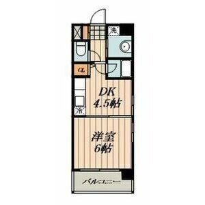 1DK 間取り図