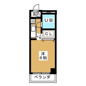 1R 間取り図