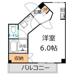 ワンルーム 間取り図