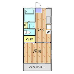 1DK 間取り図