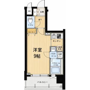 ワンルーム 間取り図