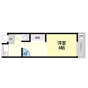 1K 間取り図