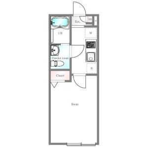 1K 間取り図