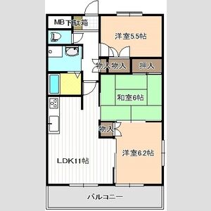 3LDK 間取り図