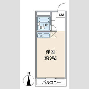 ワンルーム 間取り図
