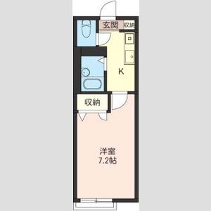 1K 間取り図