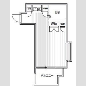 ワンルーム 間取り図