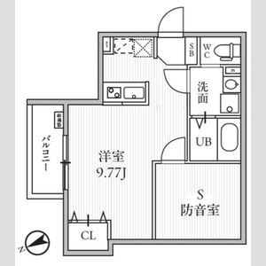 ワンルーム 間取り図