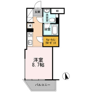 ワンルーム 間取り図