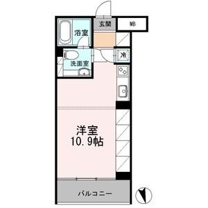 ワンルーム 間取り図