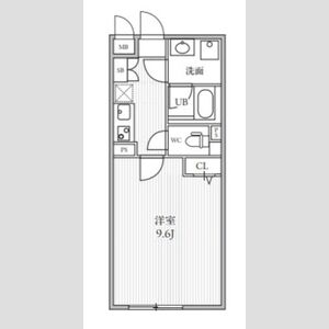 1K 間取り図
