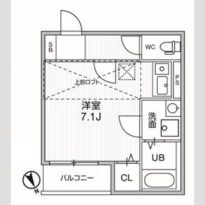 ワンルーム 間取り図