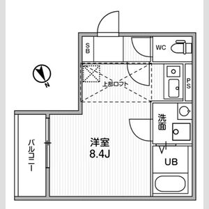 ワンルーム 間取り図