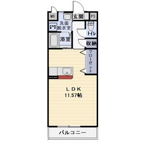 ワンルーム 間取り図