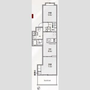 2DK 間取り図