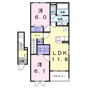 2LDK 間取り図