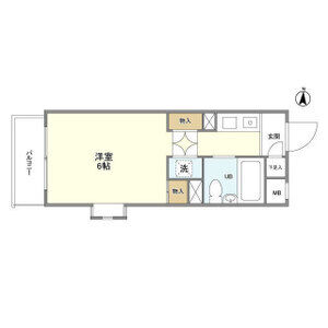 ワンルーム 間取り図