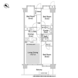 3LDK 間取り図