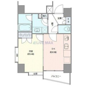 1DK 間取り図