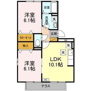2LDK 間取り図