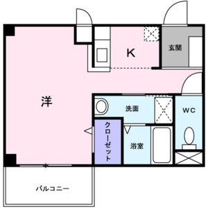 ワンルーム 間取り図